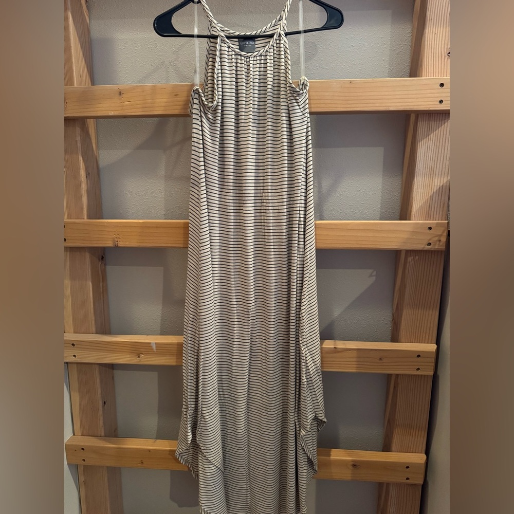 Olivia Rae Gray Halter Sleeveless Maxi Sundress